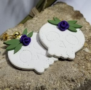 Handcrafted polymer clay earrings